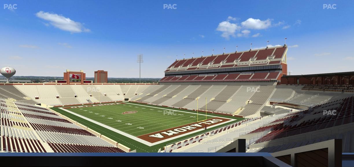Gaylord Family Oklahoma Memorial Stadium - Section Suite 49 Seat View