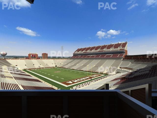 Gaylord Family Oklahoma Memorial Stadium - Section Suite 49 Seat View
