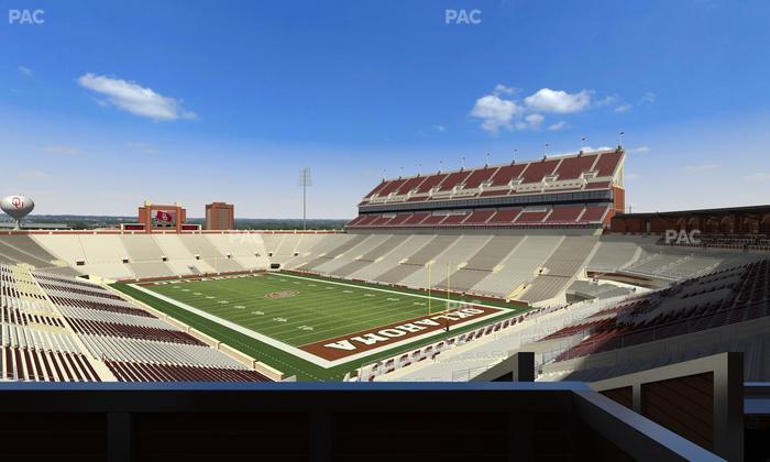 Gaylord Family Oklahoma Memorial Stadium - Section Suite 49 Seat View