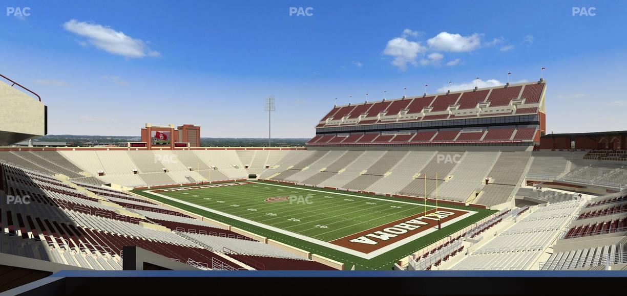 Gaylord Family Oklahoma Memorial Stadium - Section Suite 50 Seat View