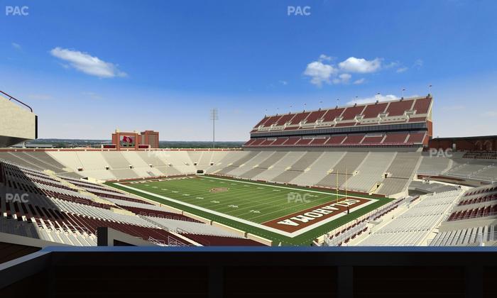 Gaylord Family Oklahoma Memorial Stadium - Section Suite 50 Seat View