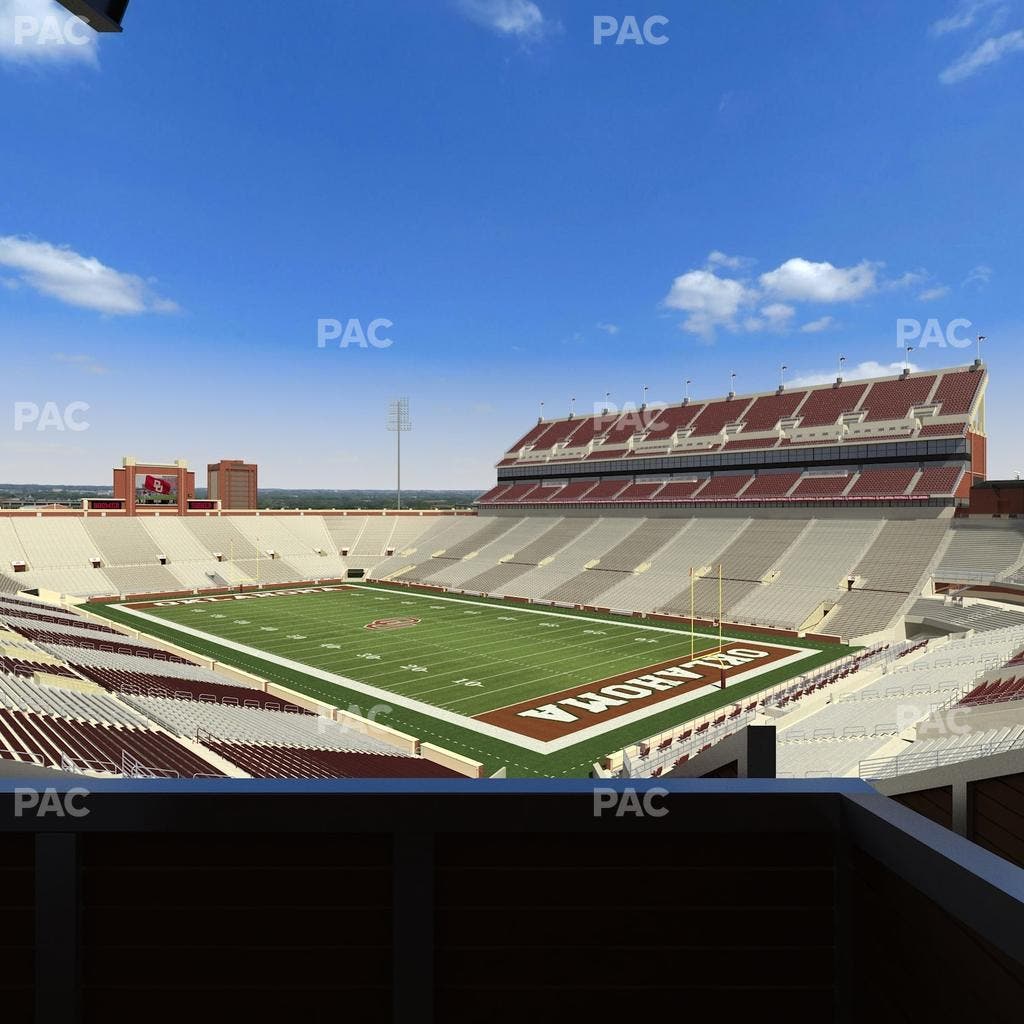 Gaylord Family Oklahoma Memorial Stadium - Section Suite 50 Seat View