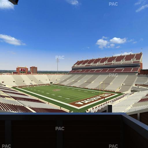 Gaylord Family Oklahoma Memorial Stadium - Section Suite 50 Seat View
