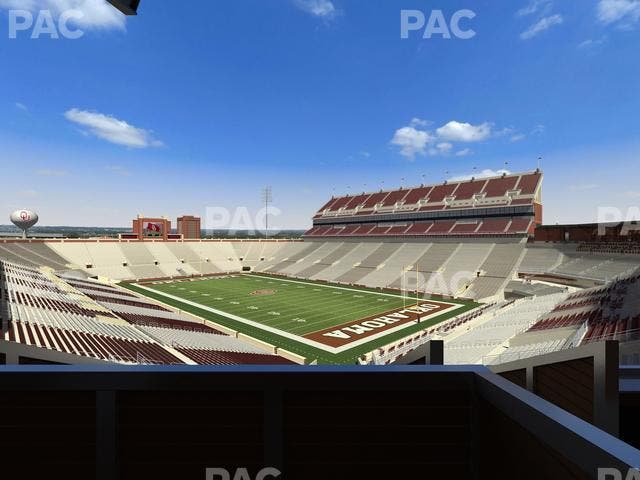 Gaylord Family Oklahoma Memorial Stadium - Section Suite 50 Seat View