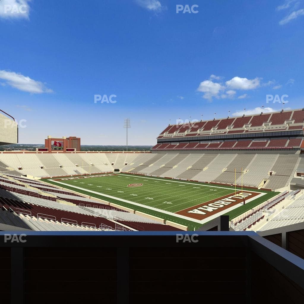 Gaylord Family Oklahoma Memorial Stadium - Section Suite 51 Seat View