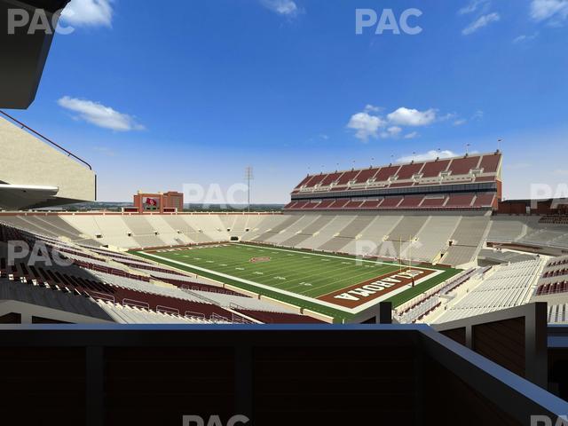 Gaylord Family Oklahoma Memorial Stadium - Section Suite 51 Seat View
