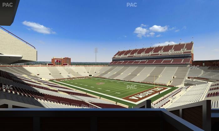 Gaylord Family Oklahoma Memorial Stadium - Section Suite 51 Seat View
