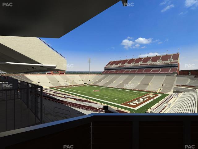 Gaylord Family Oklahoma Memorial Stadium - Section Suite 51 Seat View