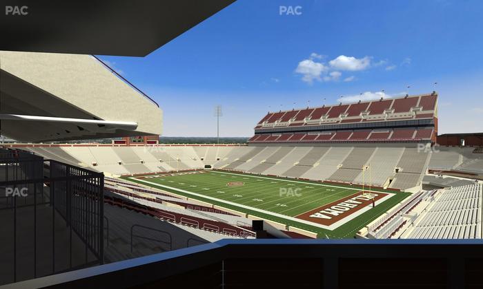 Gaylord Family Oklahoma Memorial Stadium - Section Suite 51 Seat View