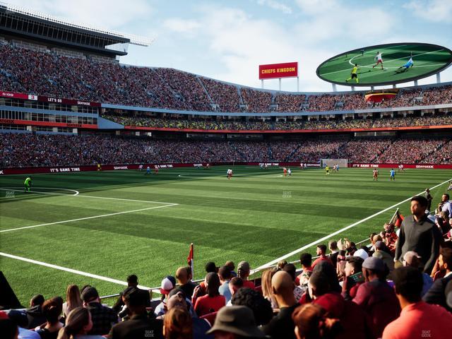 GEHA Field at Arrowhead Stadium - Section 106 Seat View GEHA Field at Arrowhead Stadium - Section 106 Seat View