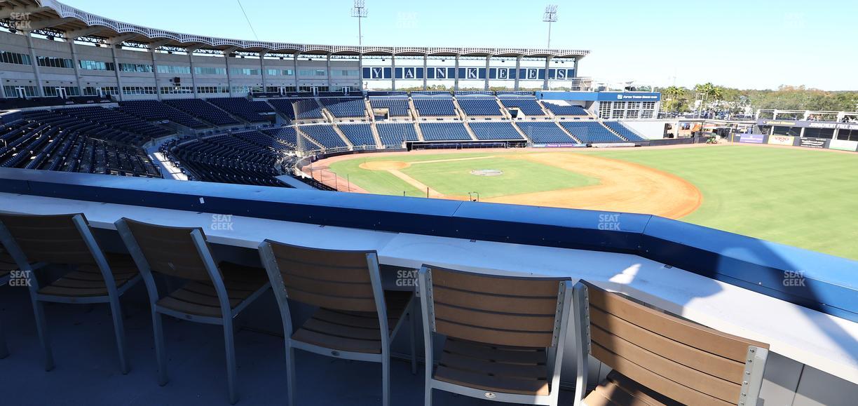 George M. Steinbrenner Field - Section Bullpen Club Seat View