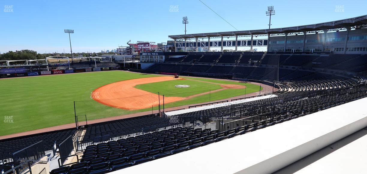 George M. Steinbrenner Field - Section Loge 8 Seat View