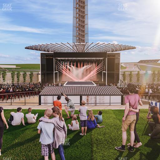 Germania Insurance Amphitheater - Section Ga Lawn Seat View