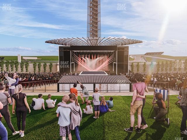 Germania Insurance Amphitheater - Section Ga Lawn Seat View