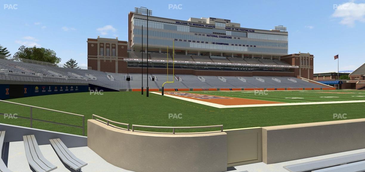 Gies Memorial Stadium - Section 110 Seat View