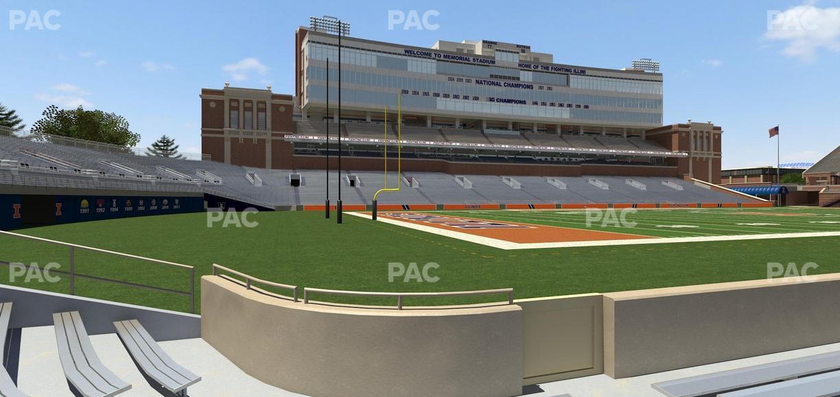 Gies Memorial Stadium - Section 110 Seat View