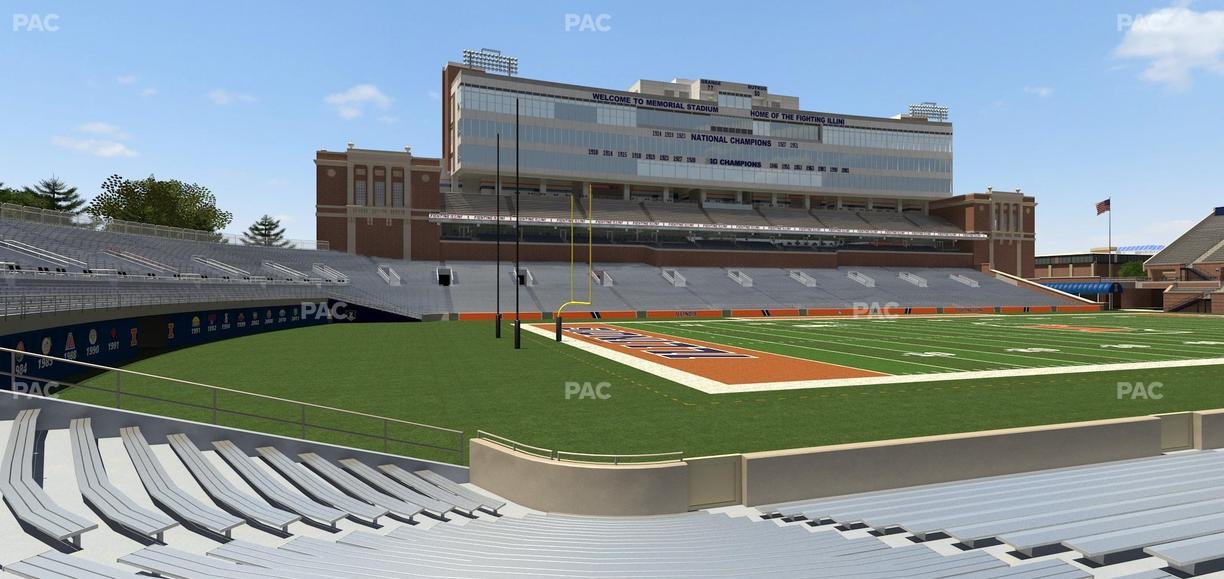 Gies Memorial Stadium - Section 110 Seat View