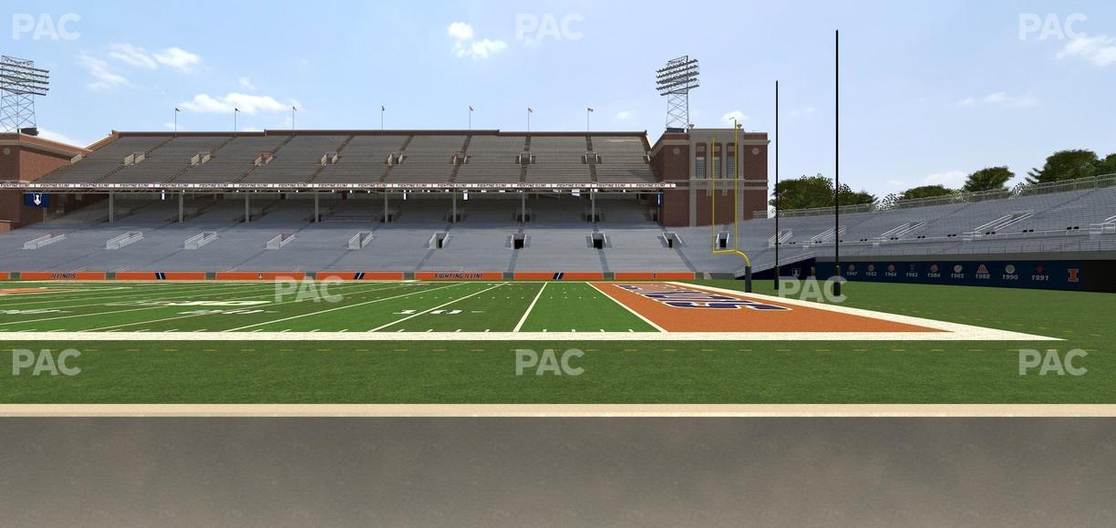 Gies Memorial Stadium - Section 124 Seat View