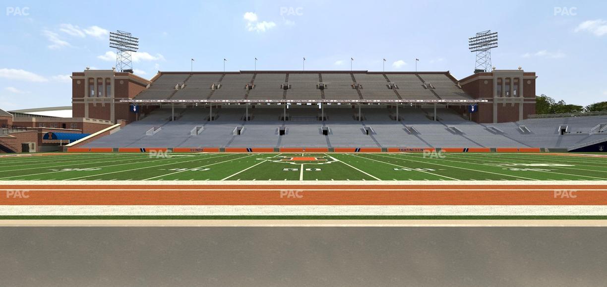 Gies Memorial Stadium - Section 127 Seat View