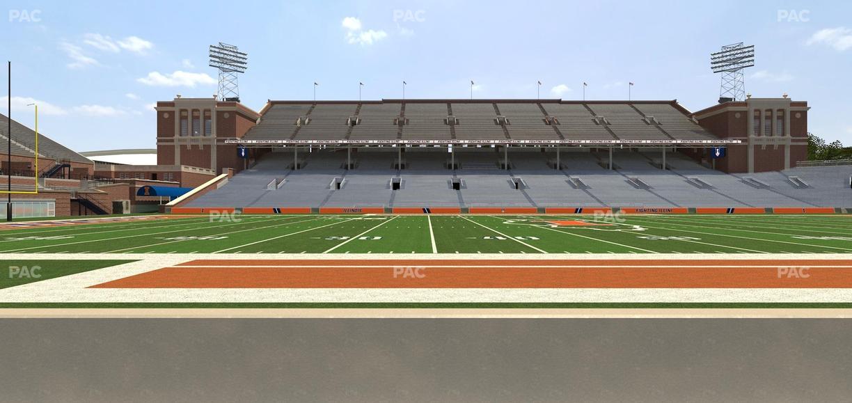 Gies Memorial Stadium - Section 128 Seat View