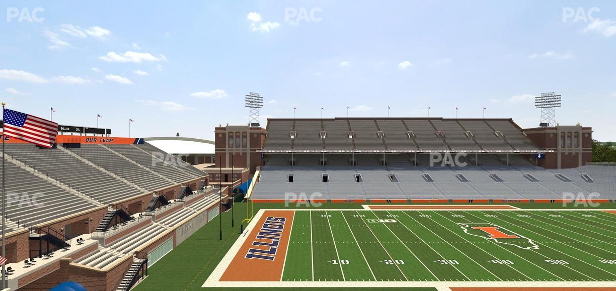 Gies Memorial Stadium - Section 230 Seat View