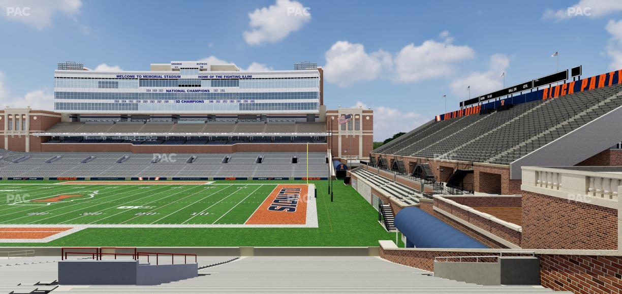 Gies Memorial Stadium - Section Back 101 Seat View