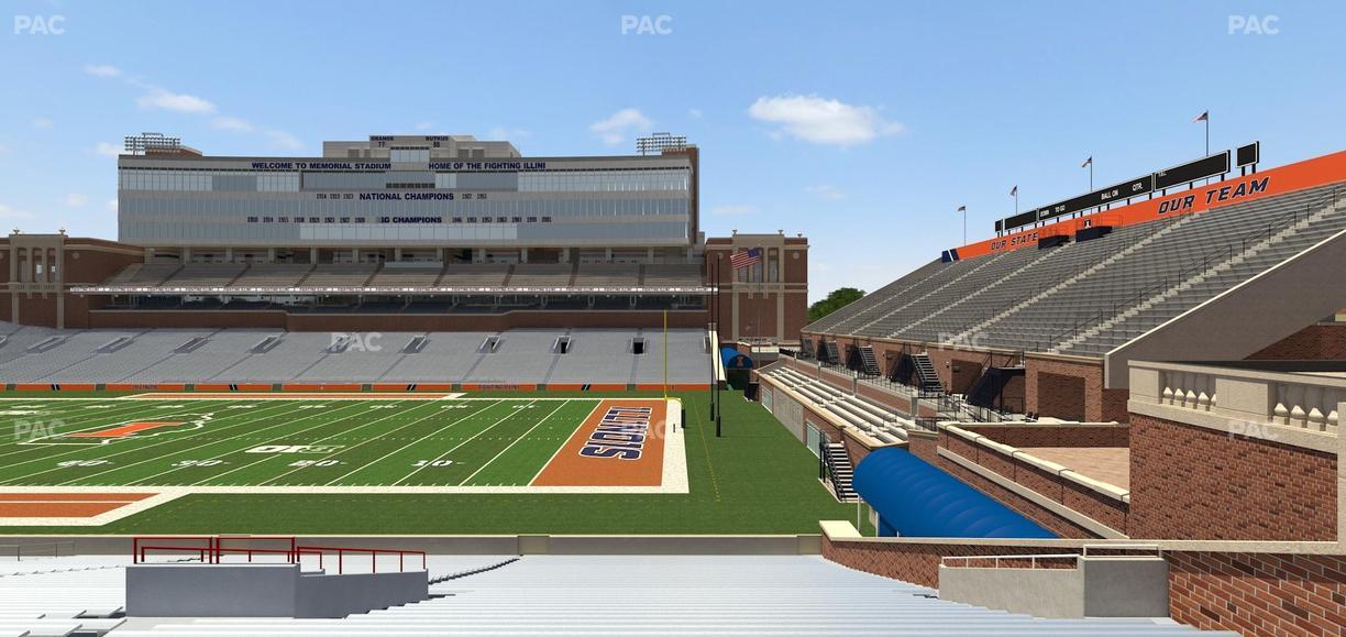 Gies Memorial Stadium - Section Back 101 Seat View