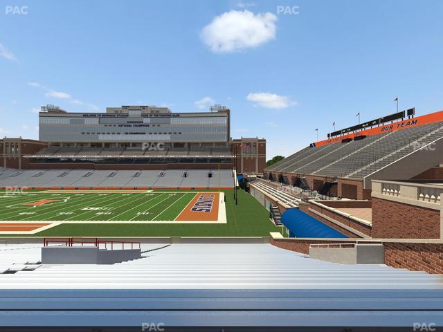 Gies Memorial Stadium - Section Back 101 Seat View