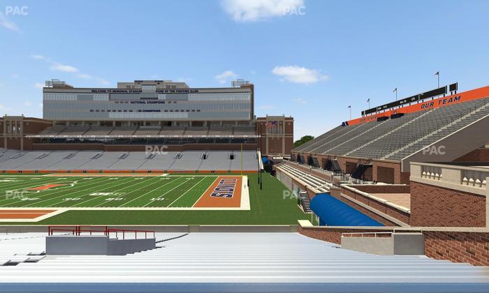 Gies Memorial Stadium - Section Back 101 Seat View