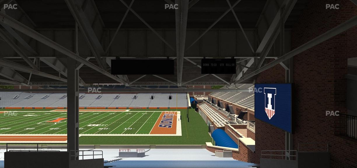 Gies Memorial Stadium - Section Back 101 Seat View