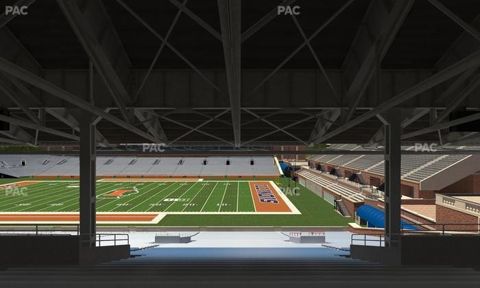 Gies Memorial Stadium - Section Back 102 Seat View