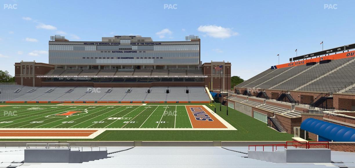 Gies Memorial Stadium - Section Back 102 Seat View