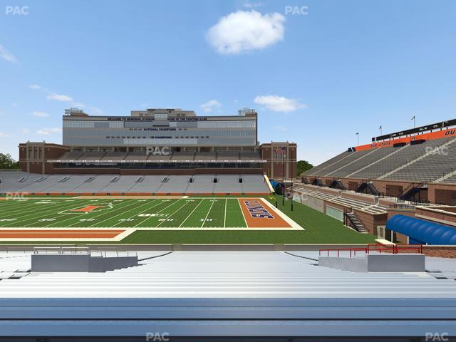 Gies Memorial Stadium - Section Back 102 Seat View