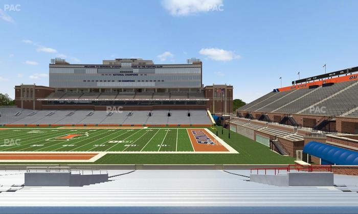 Gies Memorial Stadium - Section Back 102 Seat View