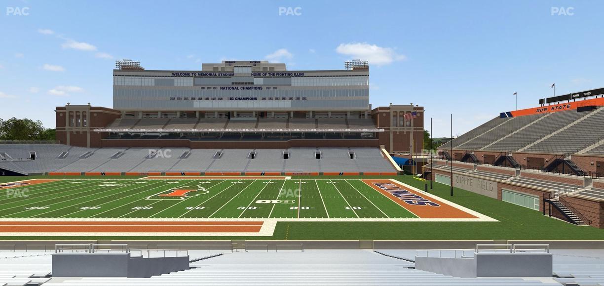 Gies Memorial Stadium - Section Back 103 Seat View