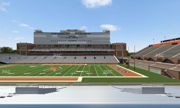 Gies Memorial Stadium - Section Back 103 Seat View