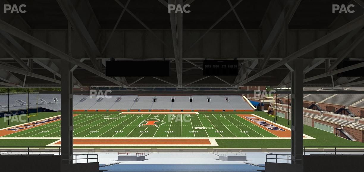 Gies Memorial Stadium - Section Back 104 Seat View