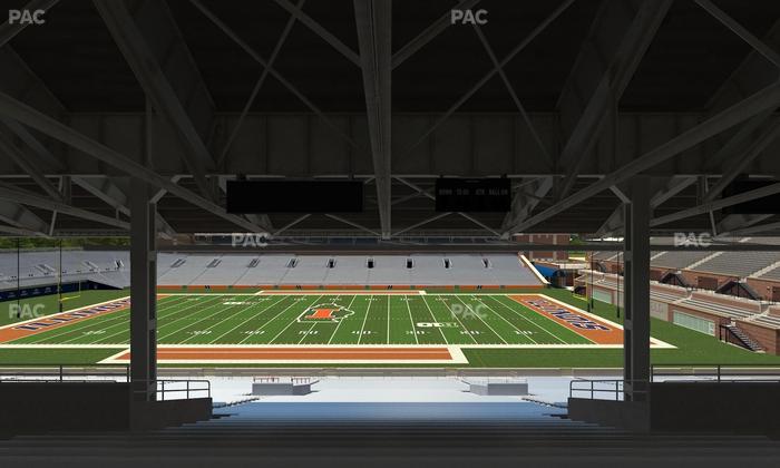 Gies Memorial Stadium - Section Back 104 Seat View