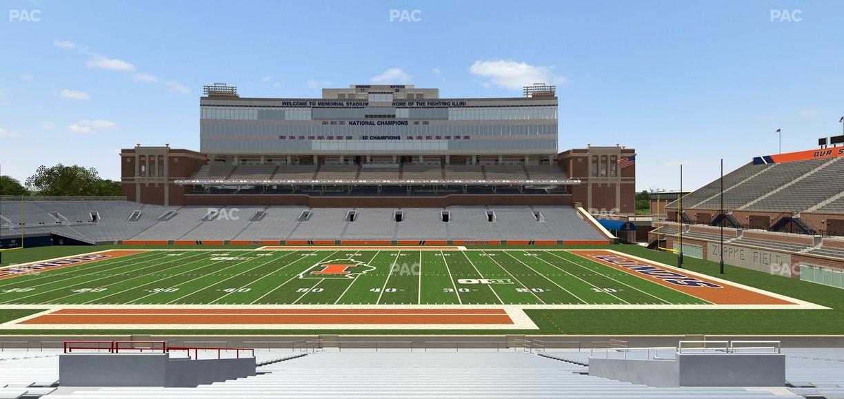 Gies Memorial Stadium - Section Back 104 Seat View