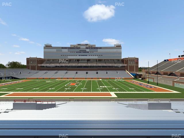 Gies Memorial Stadium - Section Back 104 Seat View