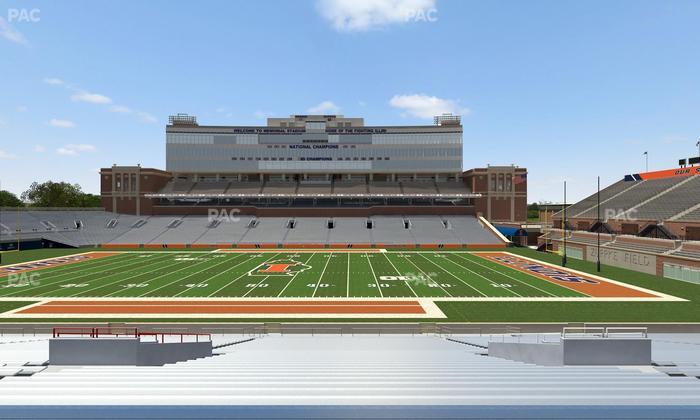 Gies Memorial Stadium - Section Back 104 Seat View