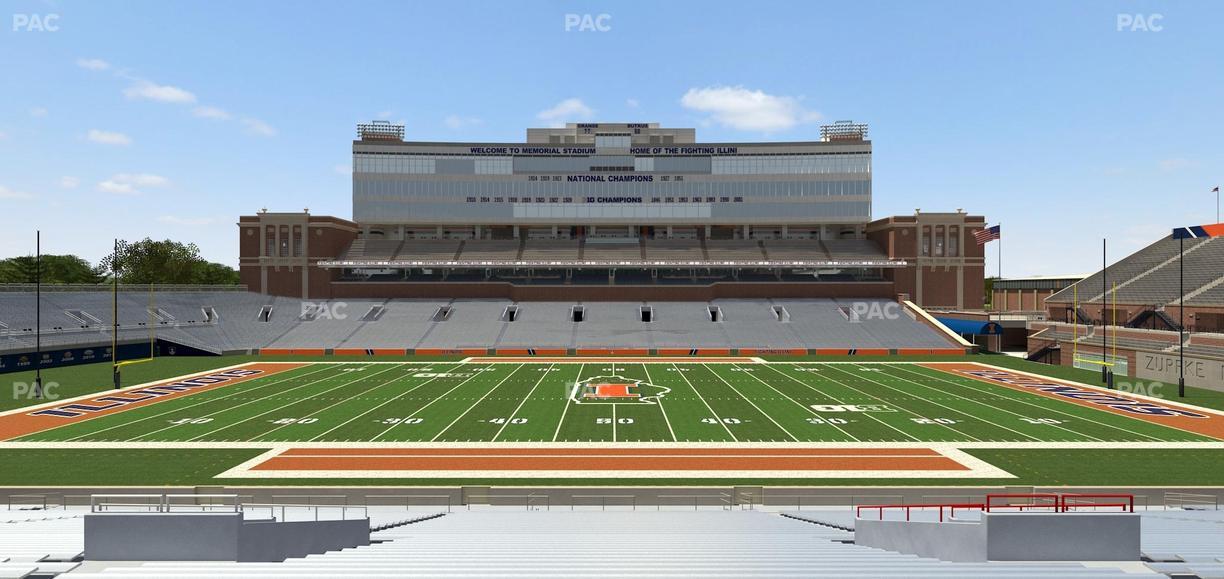 Gies Memorial Stadium - Section Back 105 Seat View