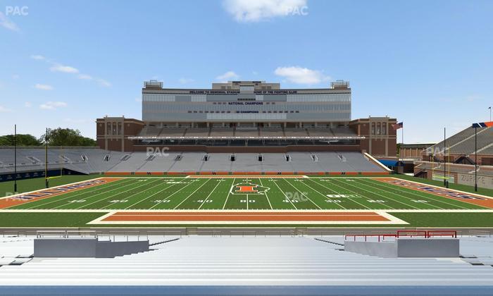 Gies Memorial Stadium - Section Back 105 Seat View