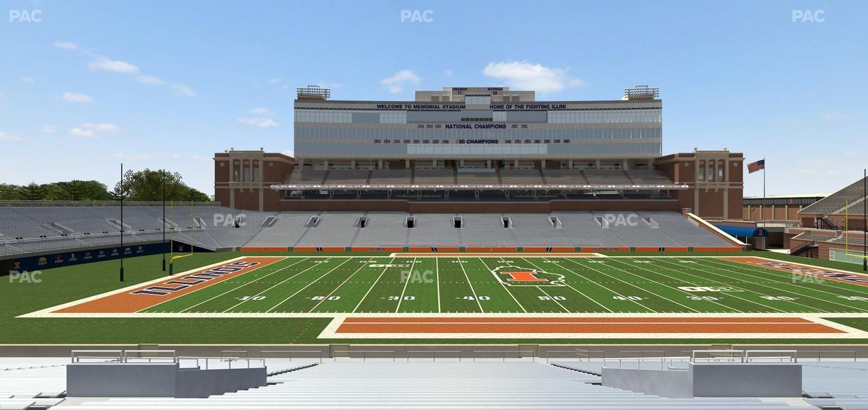 Gies Memorial Stadium - Section Back 106 Seat View