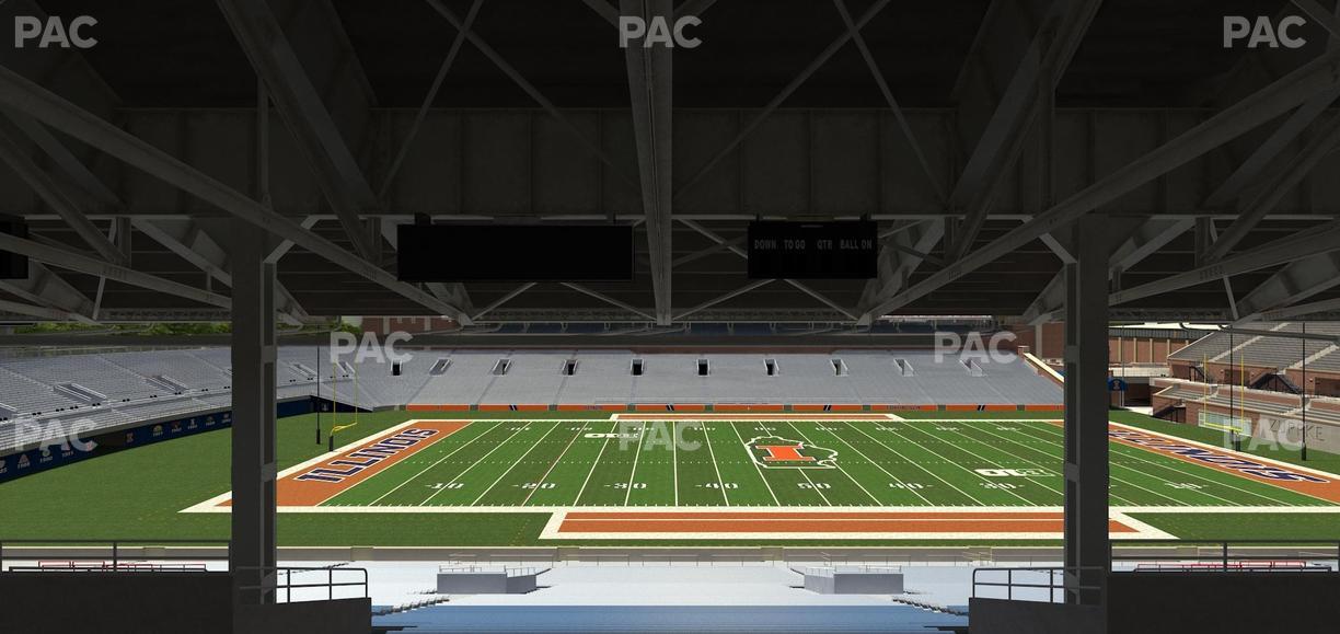 Gies Memorial Stadium - Section Back 106 Seat View