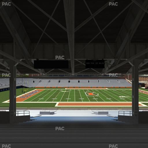 Gies Memorial Stadium - Section Back 106 Seat View