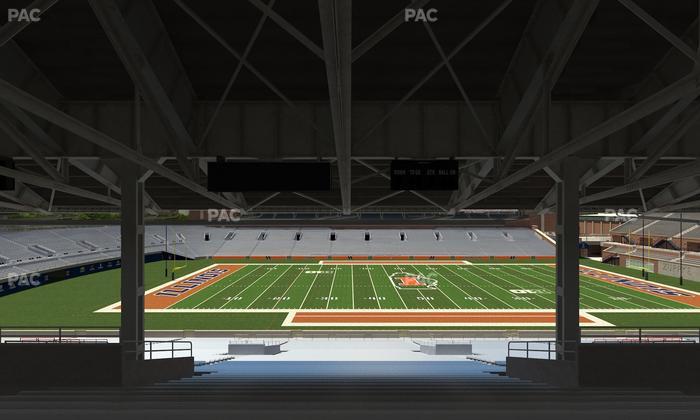 Gies Memorial Stadium - Section Back 106 Seat View