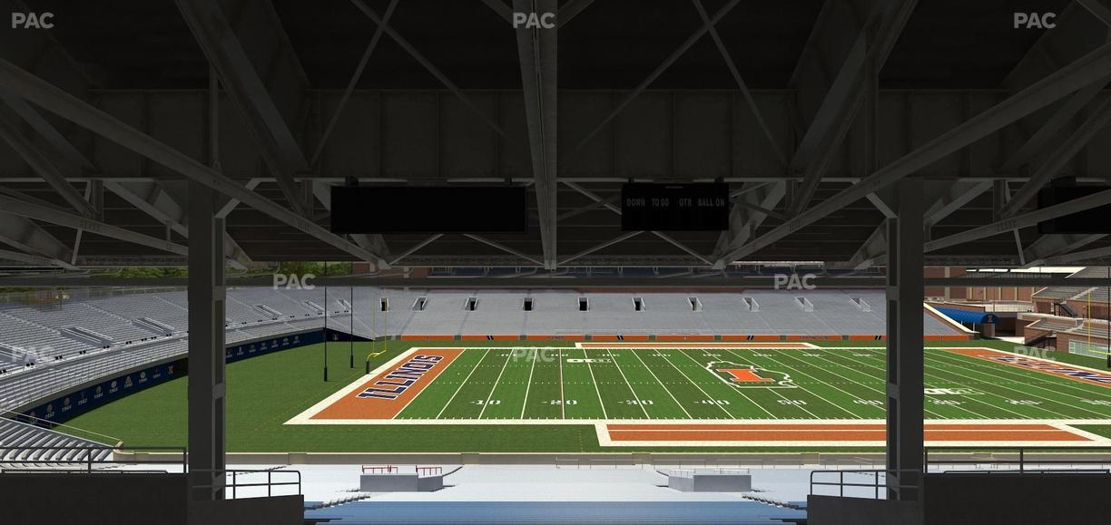 Gies Memorial Stadium - Section Back 107 Seat View