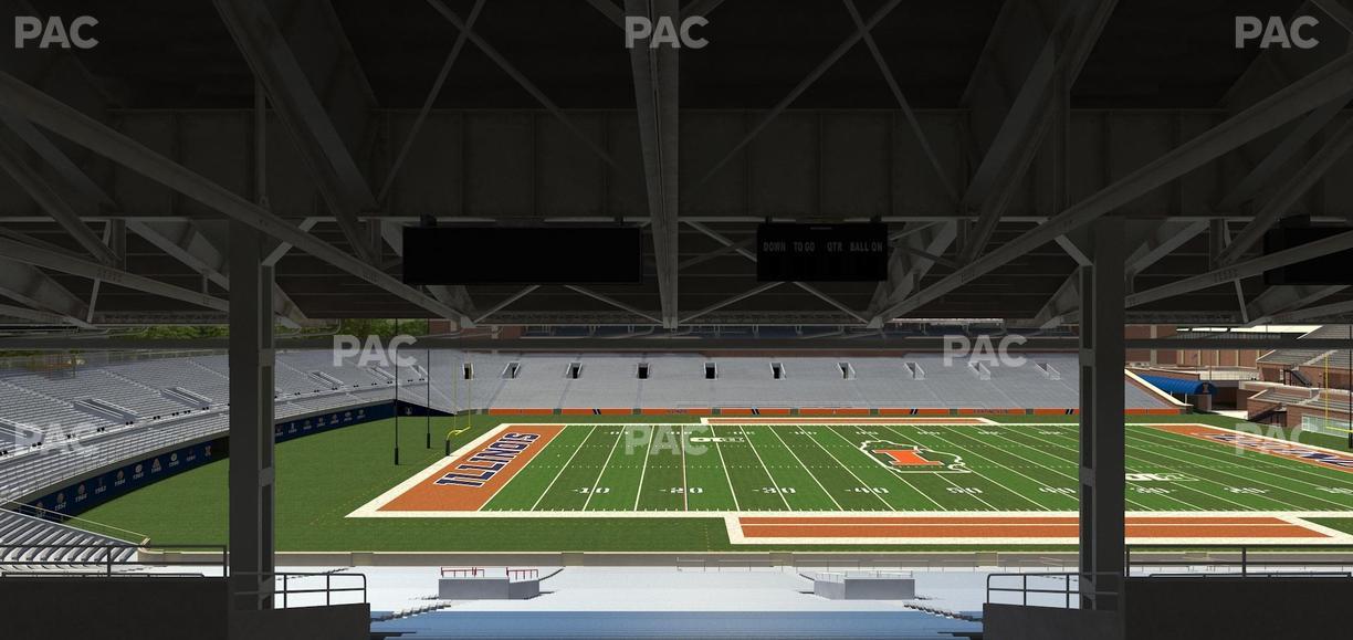 Gies Memorial Stadium - Section Back 107 Seat View