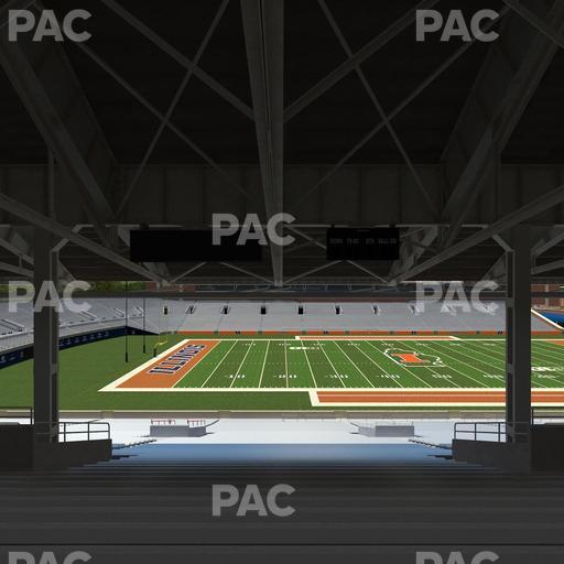 Gies Memorial Stadium - Section Back 107 Seat View